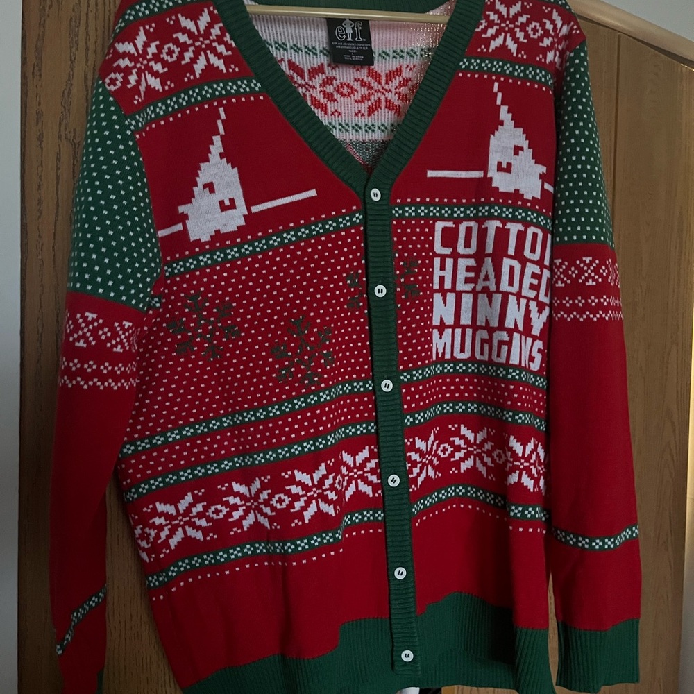 ELF Christmas cardigan